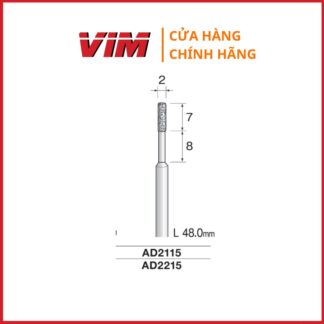 Đầu mài phủ kim cương MINIMO AD2315