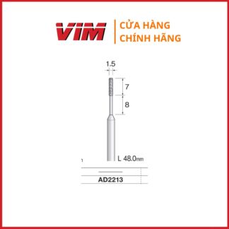 Đầu mài phủ kim cương MINIMO AD2313