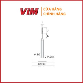 Đầu mài phủ kim cương MINIMO AD2211