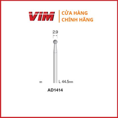 Đầu mài phủ kim cương MINIMO AD1414