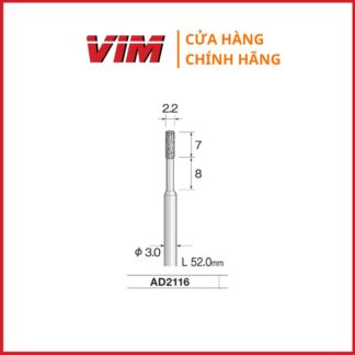 Đầu mài phủ kim cương MINIMO AD2216