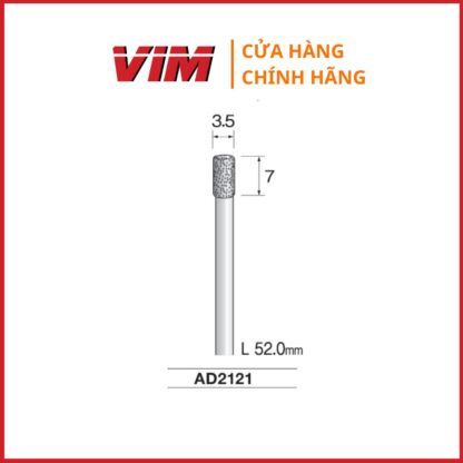 Đầu mài phủ kim cương MINIMO AD2312